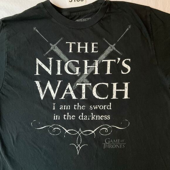 Game of Thrones Men Short sleeve T-shirt size L, black, The Night’s Watch - Picture 5 of 7